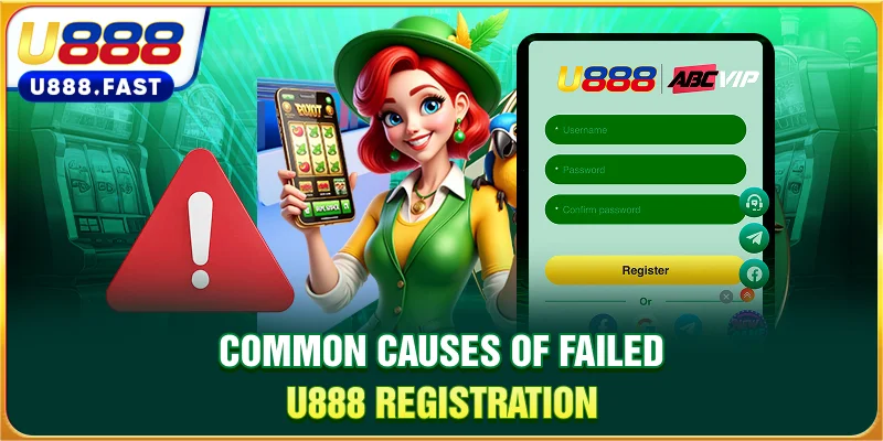 Common causes of failed U888 registration