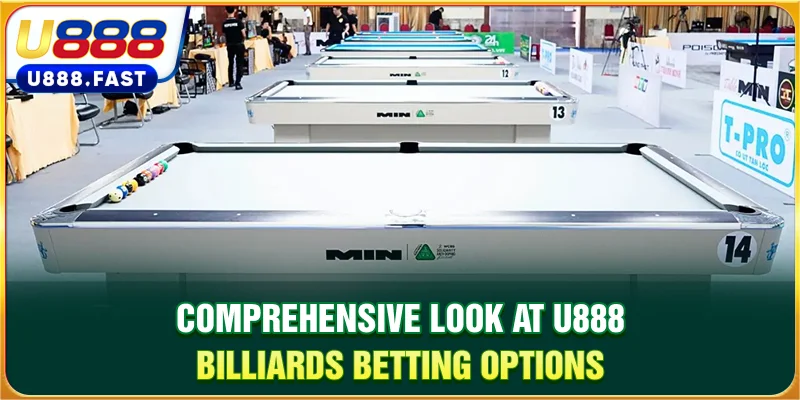 Comprehensive look at U888 billiards  wagering options