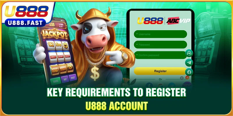 Key requirements to register U888 account