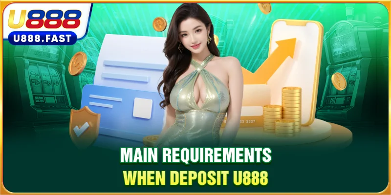 Main requirements when deposit U888