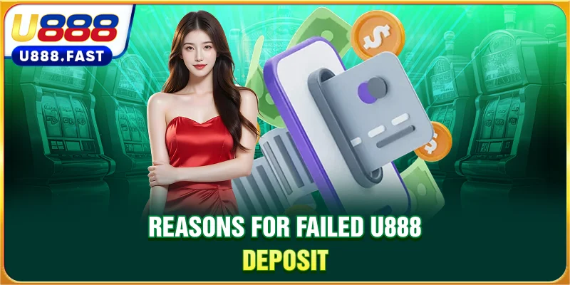 Reasons for failed U888 deposit
