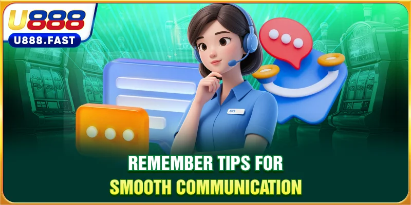 Remember tips for smooth communication