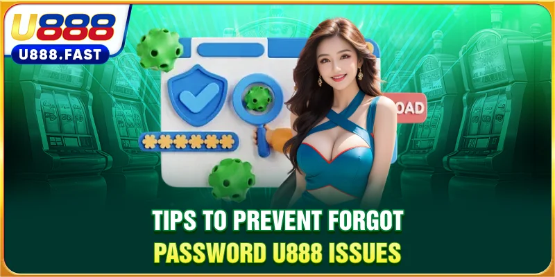 Tips to prevent forgot password U888 issues