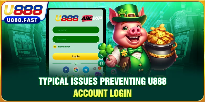 Typical issues preventing U888 account login
