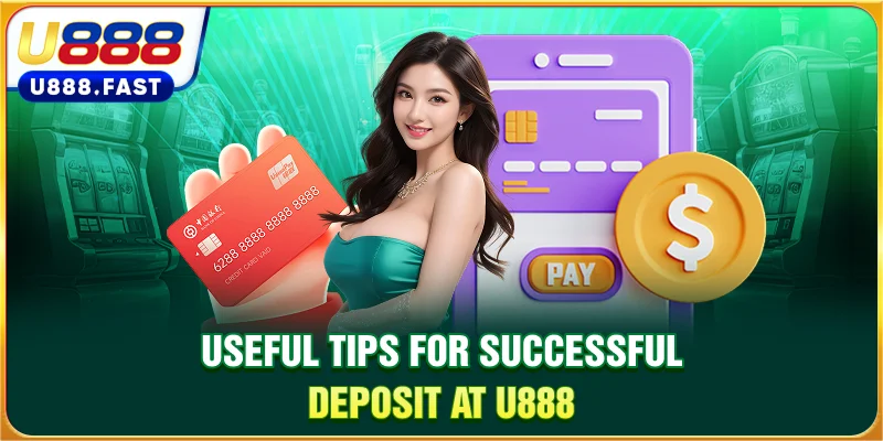 Useful tips for successful deposit at U888